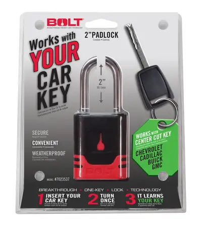 BOLT (Clamshell)14c Gm(Except Colorado/Canyon) W/Center Cut Key Padlock