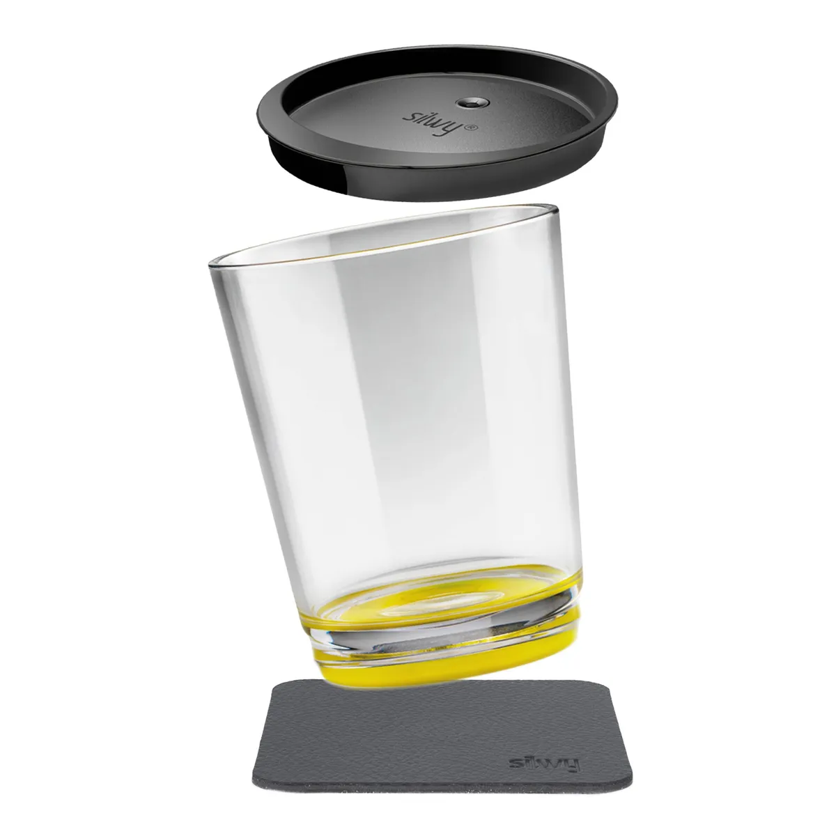 Magnetic drinking cup Triple YELLOW product image