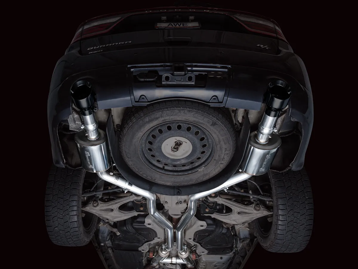 AWE Track Edition Exhaust for Dodge Durango 3.6 / 5.7 - Chrome Silver Tips product image
