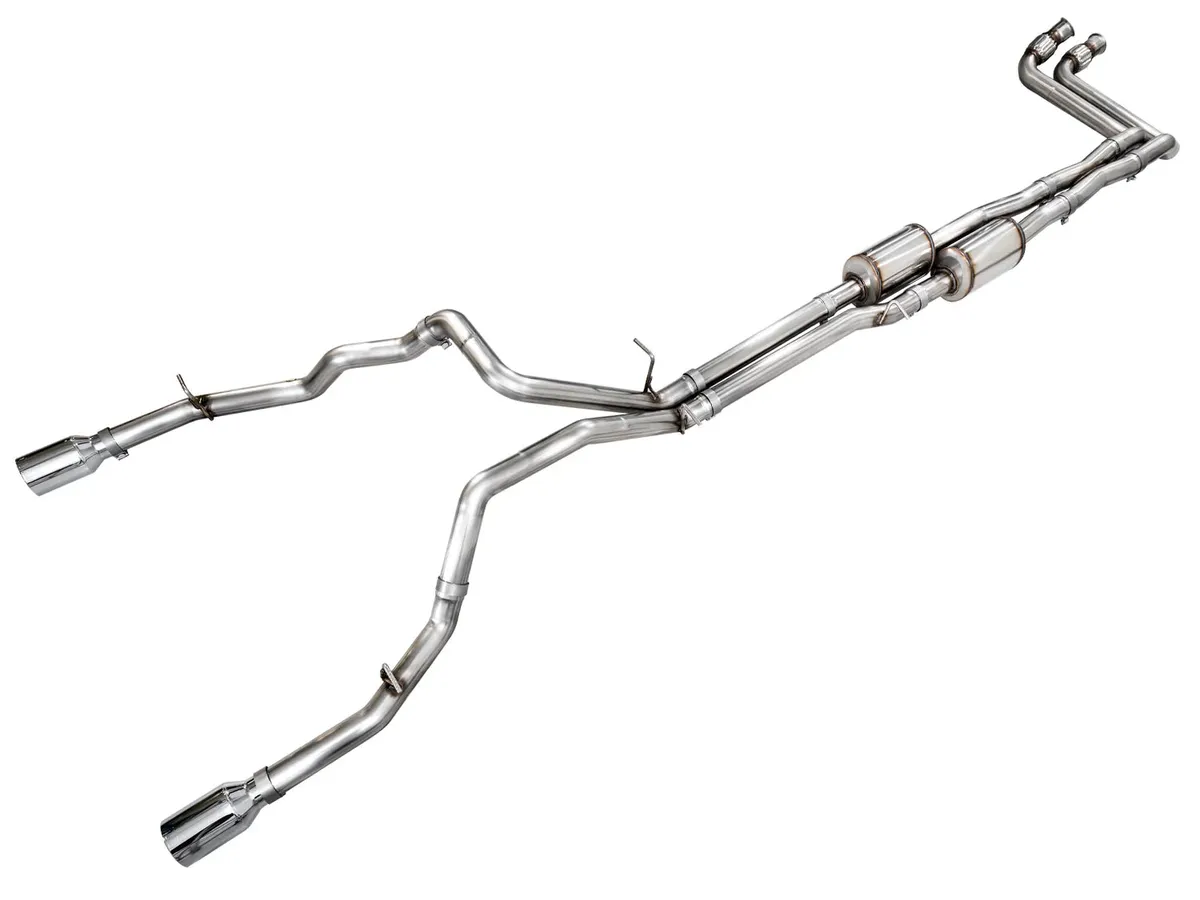 AWE 0FG Catback Exhaust for 2025 RAM 1500 3.0TT Standard and High Output - Chrome Silver Tips - 3015-32530 product image