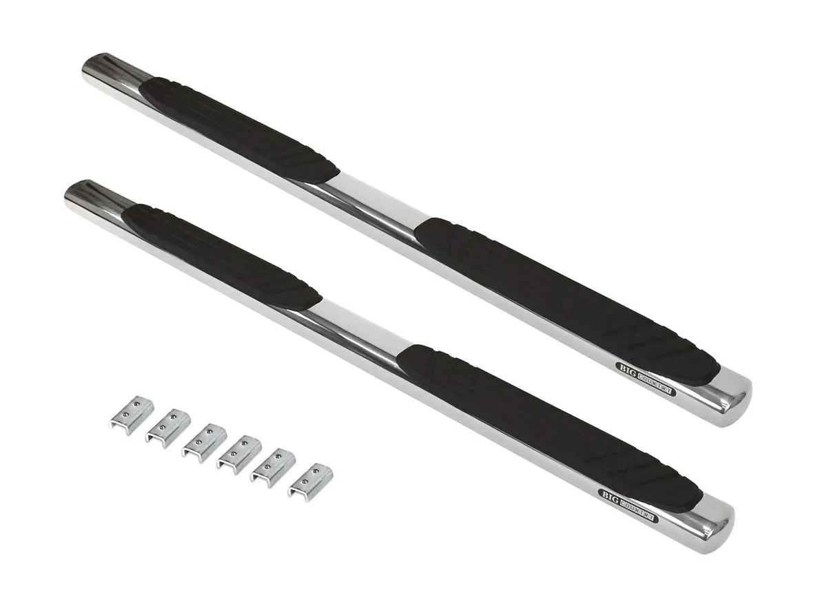 Go Rhino Go Rhino 684409987PS - 4 OE Xtreme SideSteps With Mounting Bracket Kit - Polished Stainless Steel
