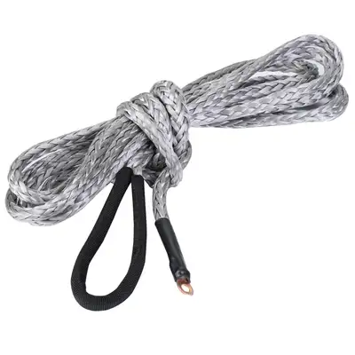 Bulldog Winch Rope for ATV/UTV Snow Plow Winch 6mm x 12ft Bulldog Winch