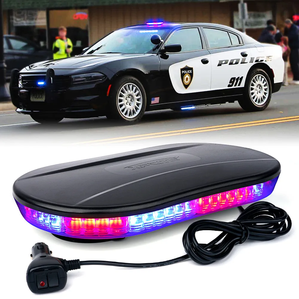 Amber LED Rooftop Strobe Light with Magnetic Base | Delta Series product image