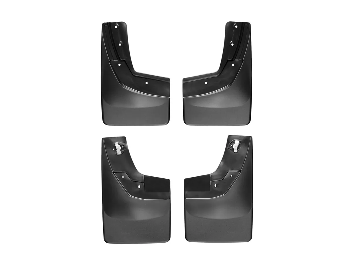 Black No Drill Mudflaps Chevrolet Silverado 2014 - 2015 Fits 1500 models product image