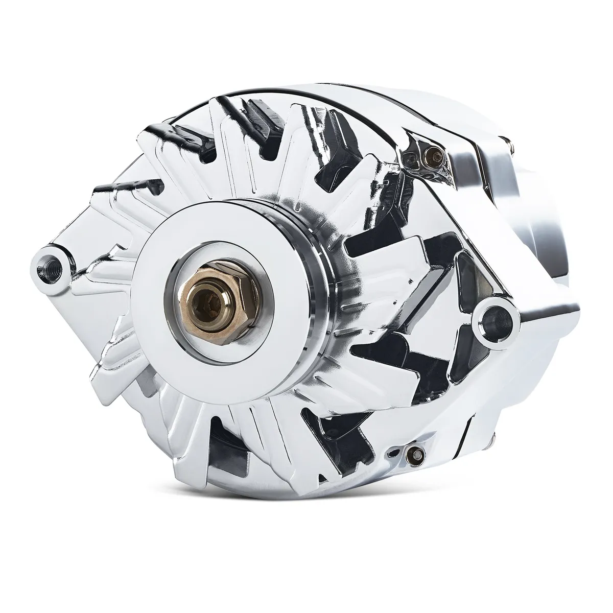 Alternator 100 AMP GM 1 Wire Style Machined Pulley Chrome Finish Proform product image