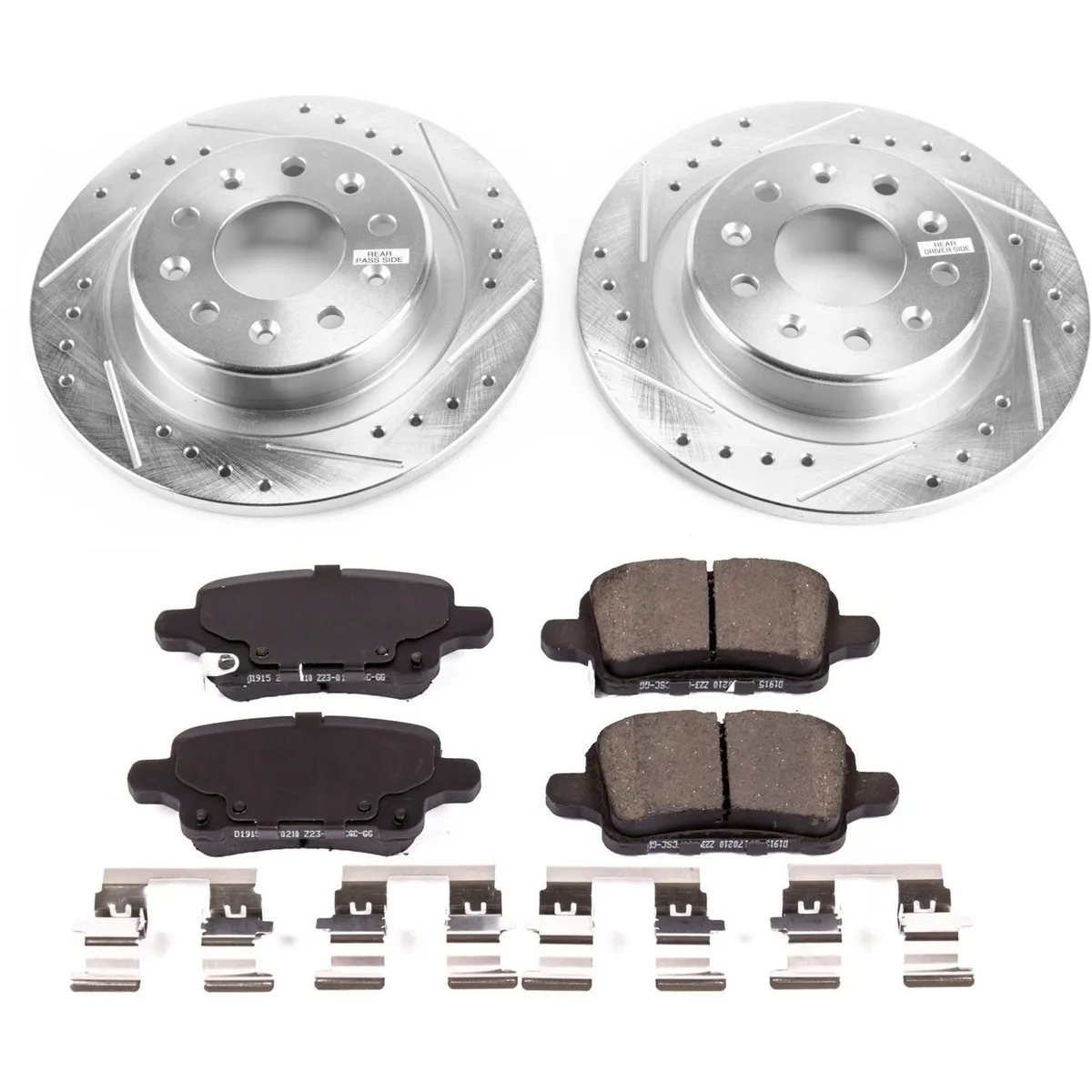 Z23 Evolution Sport Upgrade Kit: Drilled/Slotted Rotors; Carbon-Fiber Ceramic Pads W/Hardware product image