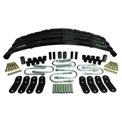 Crown Automotive Jeep Replacement Crown Automotive Jeep Replacement LSK4 Front & Rear Leaf Spring Kit for 1987-1995 YJ Wrangler w/ Dana 35, 1-1.5 Lift