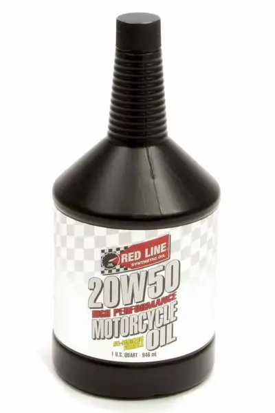 Red Line Oil 20W50 Motorcycle Oil Synthetic 1 Quart Red Line Oil