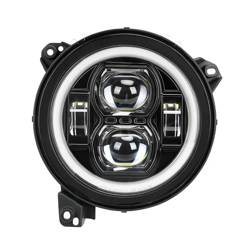 "9"" Jeep JL JT LED Halo Headlights with Turn Signals for 2018-2026 Wrangler & Gladiator" product image
