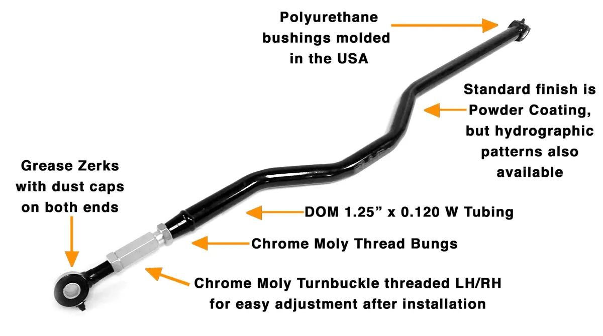 Suspensions 2007-2018 Panhard Bars Texturized Black product image