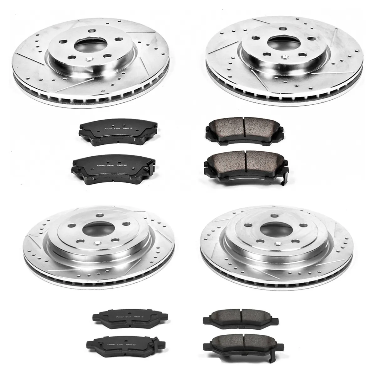 Z23 Evolution Sport Upgrade Kit: Drilled/Slotted Rotors; Carbon-Fiber Ceramic Pads W/Hardware product image
