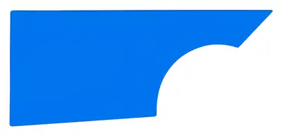 FiveStar Quarter Panel Dirt Right Side Blue