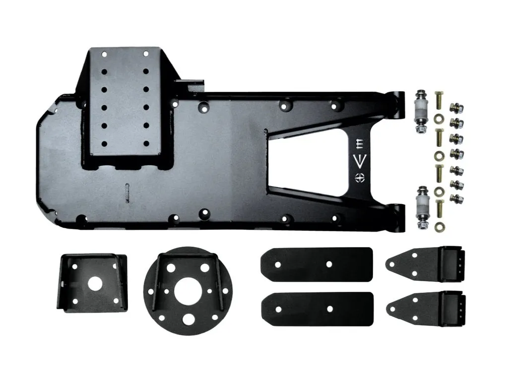 18c Wrangler Heavyduty Hinged Spare Tire Carrier Powder Coated Black product image