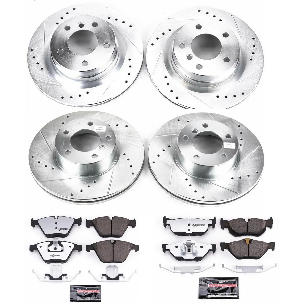 Z26 Street Warrior Upgrade Kit: Drilled/Slotted Rotors; Carbon-Fiber Ceramic Pads W/Hardware; Pad Sensors product image