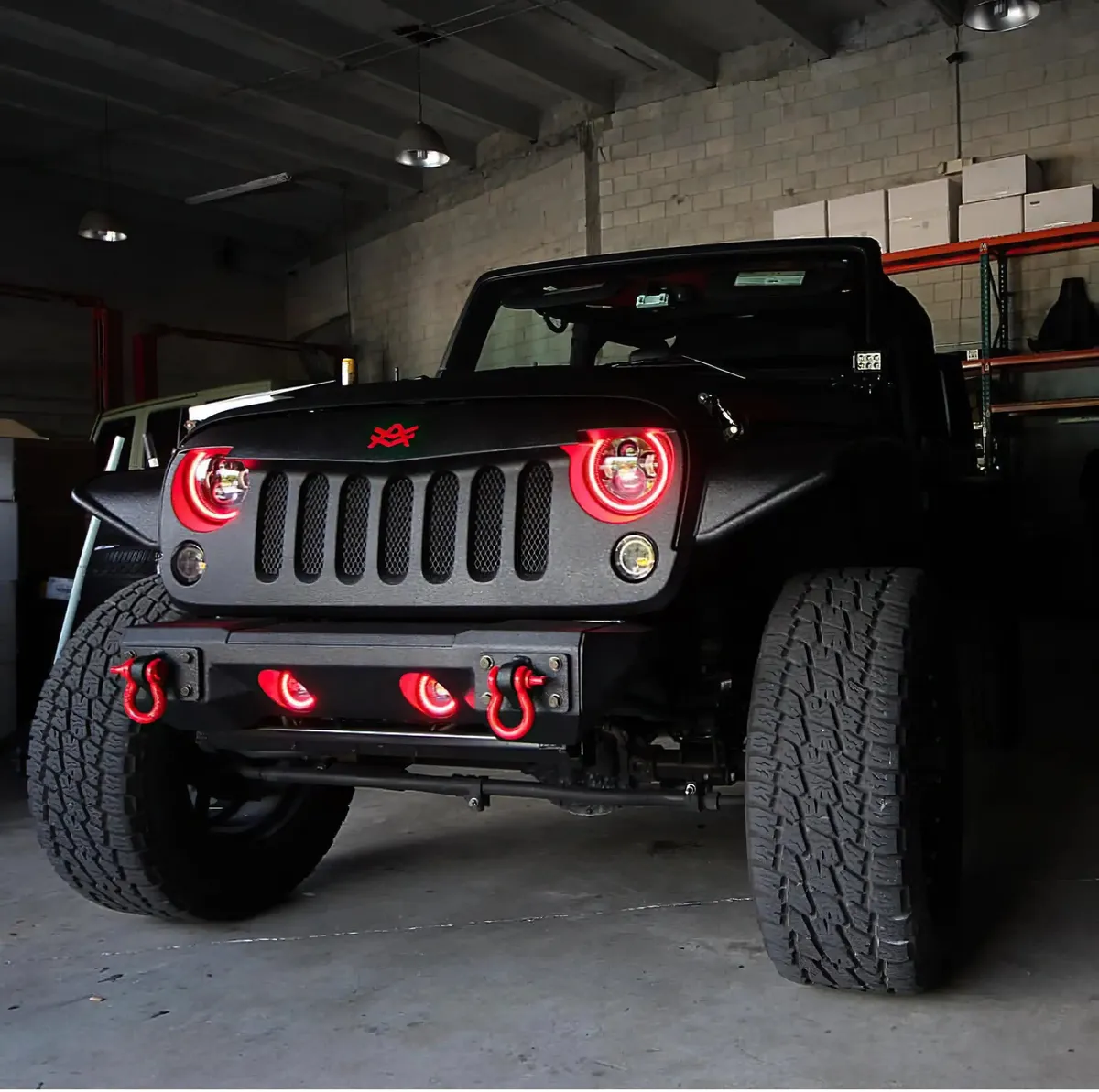ORACLE Lighting 2007-2018 Jeep Wrangler JK LED Surface Mount Fog Light Halo Kit - White / No product image