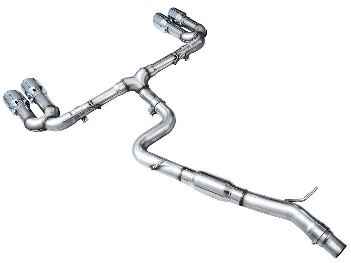 AWE Track Edition Exhaust for Audi 8Y S3 - Chrome Silver Tips product image