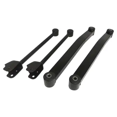 Crown Automotive Jeep Replacement Black Control Arm Kit Front Control Arm Kit;includes Left And Right Front Upper And Lower Control Arms;does Not Include Front Axle Side Upper Control Arm Bushings
