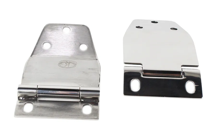 Jeep CJ7 Liftgate Hinge Pair 77-86 CJ7 Polished Silver Kentrol product image