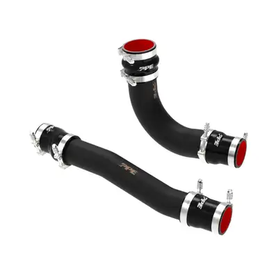 Pacific Performance Engineering 10-12 Dodge RAM Cummins 6.7L Intercooler Charge Pipe Kit - Stainless Steel-Black Pacific Performance Engineering