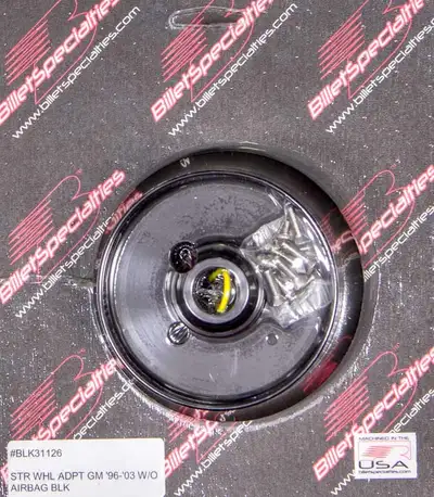 Billet Specialties 96-03 GM Steering Wheel Adapter Black