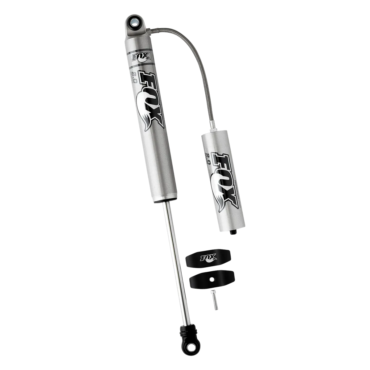 FOX Performance Series Smooth Body Resrvoir Reservoir: External Color: Aluminum Sold As: Each Top Mount: Es6 Bottom Mount: Es6 Extended29.45 Compressed17.35 product image