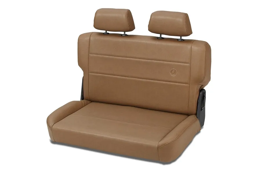 Bestop Jeep Rear Bench Seat Trailmax II Fold-N-Tumble Seat For Jeep 1955-1983 CJ5 All Vinyl Spice Bestop