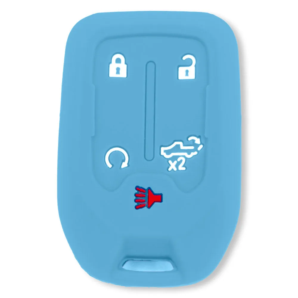 GMC & Chevy 19-21 Sierra & Silverado 1-Piece 100% Silicone Rubber Key Fob Cover - Multiple Colors product image