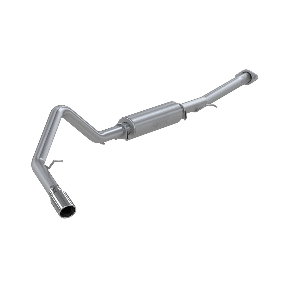 Armor Lite Cat Back Exhaust System; 3 in.; Incl. Ext. Pipe/Muffler/Tailpipe/Hardware/4 in. OD Tip; Single Side Exit; Aluminized; product image