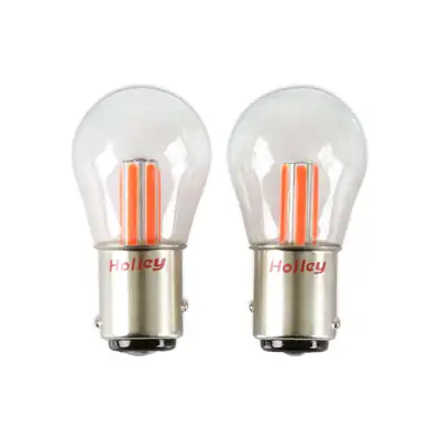 Holley Retrobright LED Bulbs Turn Signal 1157 Red