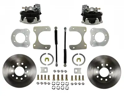 Leed Brakes Leed Brakes RC3001 Rear Disc Brake Kit with Plain Rotors and Zinc Plated Calipers