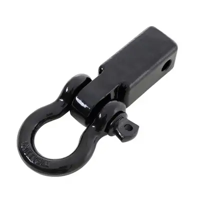 Smittybilt Receiver Hitch D-Ring – 3/4? 4.75 Ton Rating – Fits 2? Receiver – Black