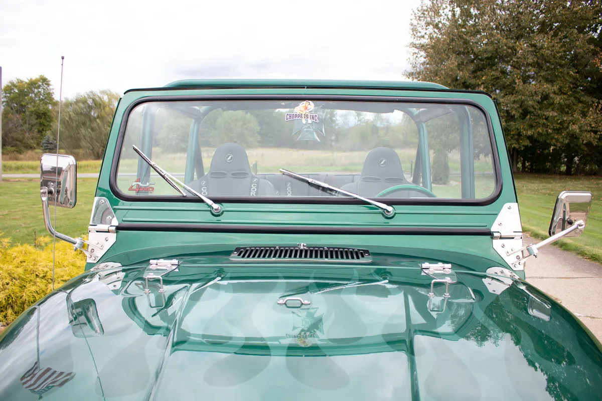 Jeep CJ Mirror Kit Pair 55-86 CJ Polished Silver Kentrol product image