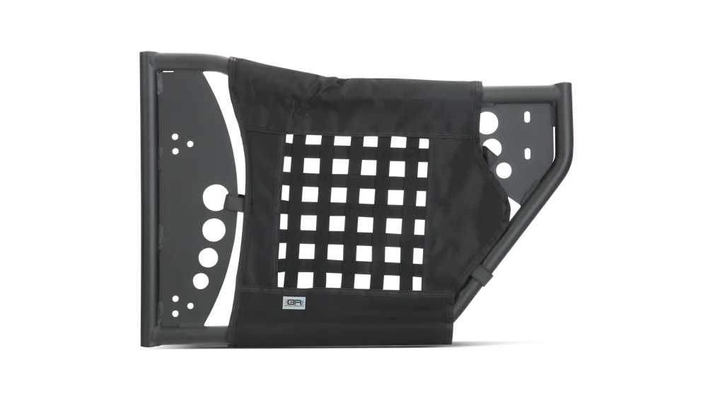 Trail Doors; Gen III; Pair; Rear; Steel; Nylon Webbing Included; Textured Black Powder Coat; product image