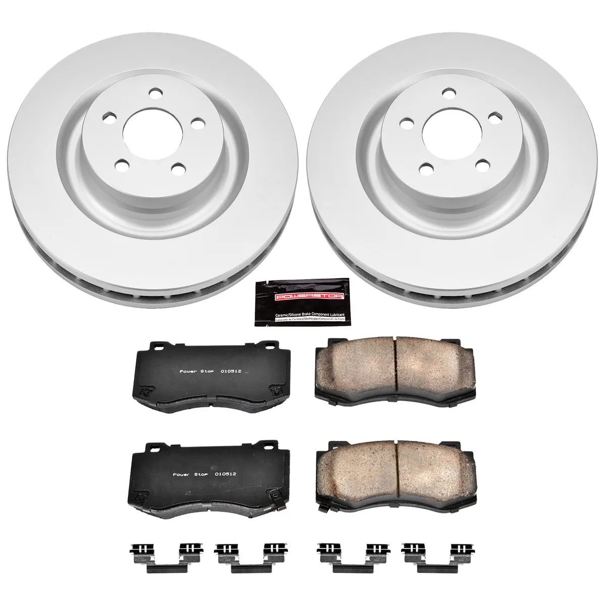 Z17 Geomet Coated Rotor Kit: Genuine Geomet Fully Coated Rotors; Ceramic Pads W/Hardware product image