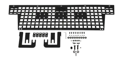 Body Armor Bed Side Molle System; 3 mm Formed Steel; Texture Powdercoat Finished; Black; 2 Pc Design For Short Or Long Bed Models;