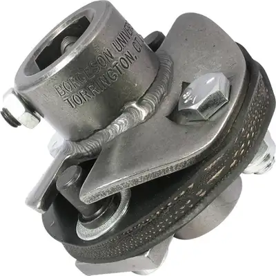 Borgeson Borgeson - OEM Style Rag Joint - P/N: 055034 - OEM Rag joint style flexible steering coupler. Fits 18MM Double-D X 3/4 in.-36 Spline.