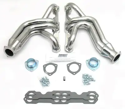 Patriot Exhaust Patriot Mid Length Header 55-57 Chevrolet 55-82 Vette 265-400 SBC 1 5/8" Primary 2 1/2" Collector Silver Ceramic Coated H8025-1_x000D_