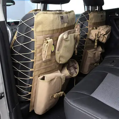 Smittybilt Gear Universal Truck Seat Cover; Sold as Pair; Coyote Tan
