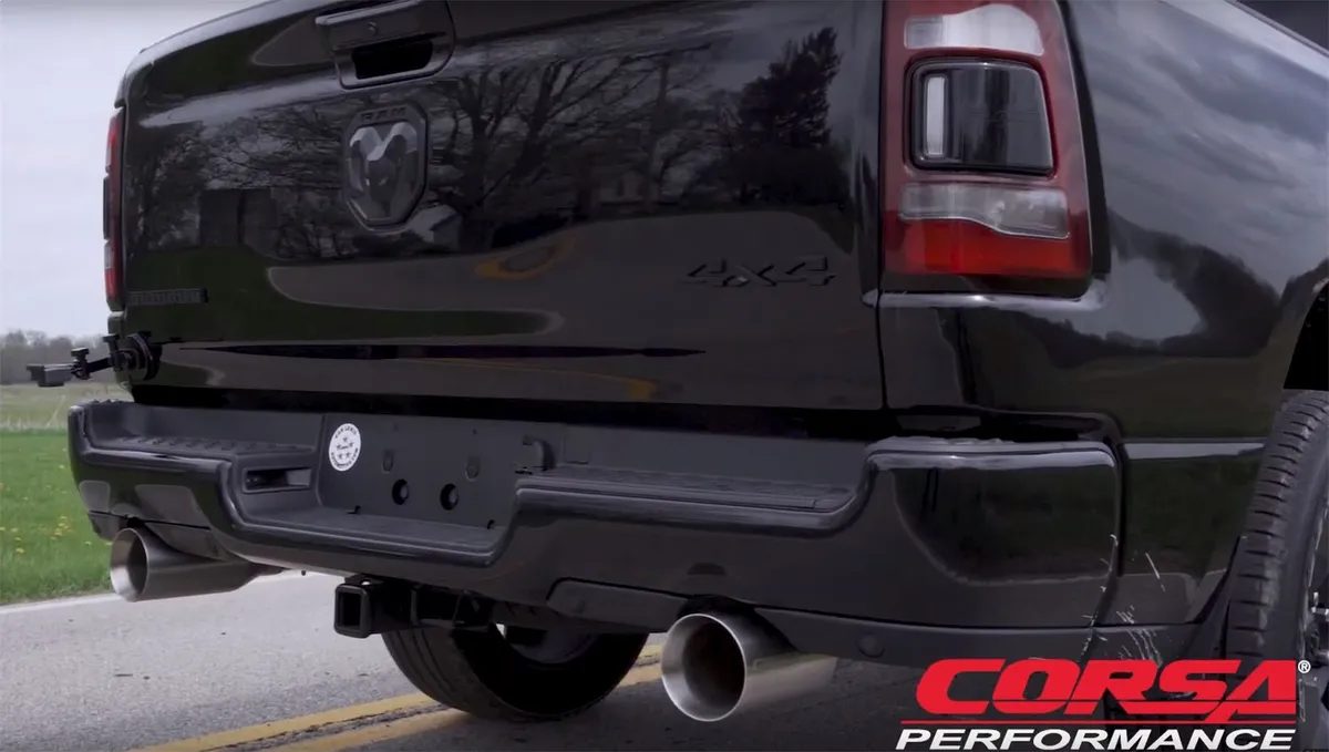 Sport / 3.0 in Cat-Back DRE 5.0 in Single Tips | 2019-2024 RAM 1500 5.7L 140, 144, 153WB (21035) product image
