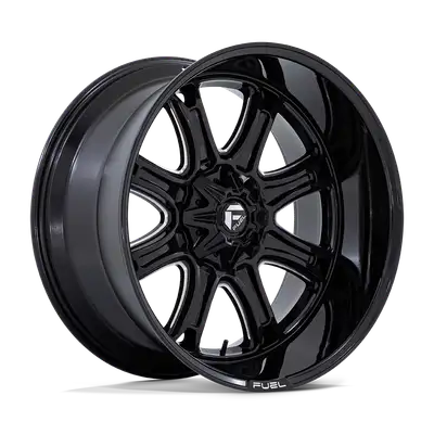 KMC Wheels Fuel Wheels | Darkstar | Gloss Black Milled