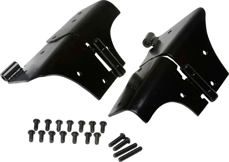 Jeep TJ Windshield Hinge Pair 97-06 Wrangler TJ Powdercoat Black Kentrol product image