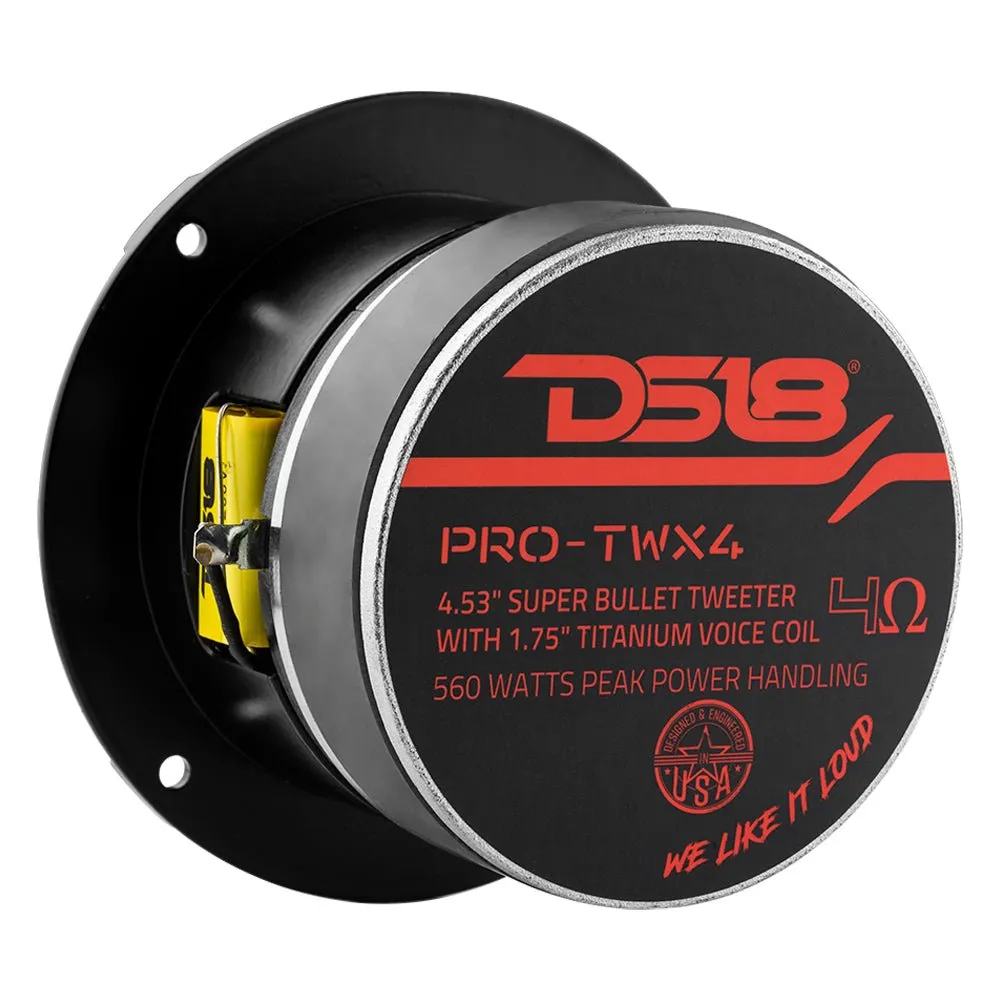 4 .5” | Super Bullet | 280 Watts Rms | 1 .75” Titanium vc | 4î© 4” Super Bullet Tweeters product image
