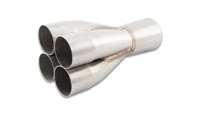 Vibrant Performance Vibrant Performance - 10320 - 4-1 Merge Collector, 2.375 in. Inlet I.D.; Merge O.D. - 3.00 in.; Outlet O.D. - 3.50 in.