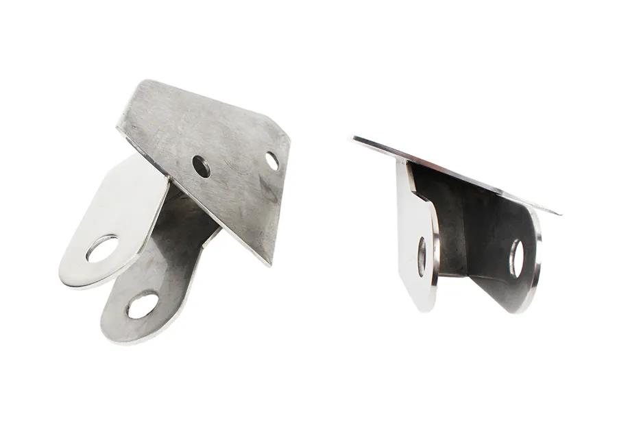 Jeep YJ Mirror Relocation Bracket Pair 87-95 Wrangler TJ Polished Silver Kentrol product image