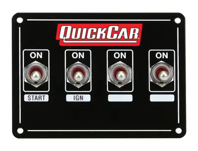 Quickcar Racing Products Ignition Panel Extreme 4 Switch w/ Pigtail
