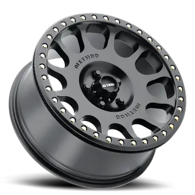 Method Race Wheels Mr105 Beadlock Wheel 17x8.5 4.75in Backspace 0mm Offset 5x5.50 Bolt Pattern Standard Lug Hole Matte Black Finish.