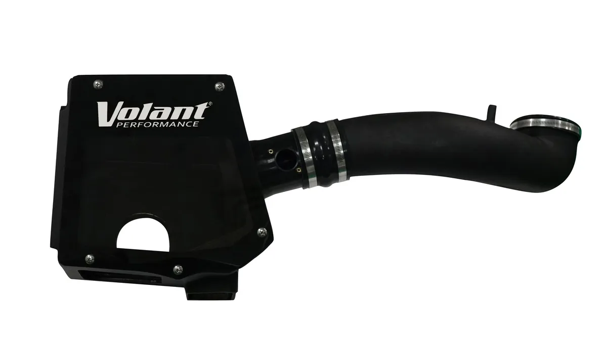 Cold Air Intake Kit; Incl. Closed Filter Box/Air Duct/DryTech 3D Synthetic Filter/Connectors/Clamps; product image