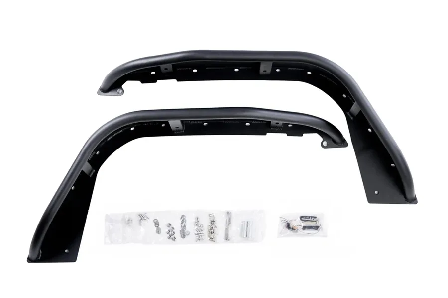 Combat Off Road 18c Wrangler/Gladiator Jl/Jt Full Assault Black Aluminum Fender Kit Black Front