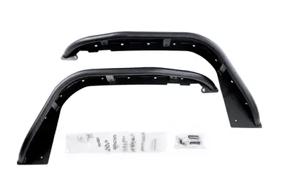 Combat Off Road 18c Wrangler/Gladiator Jl/Jt Full Assault Black Aluminum Fender Kit Black Front
