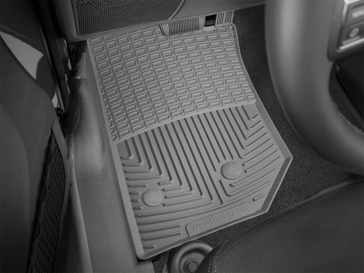 Weathertech Grey Rear Rubber Mats Jeep Wrangler 2014 +